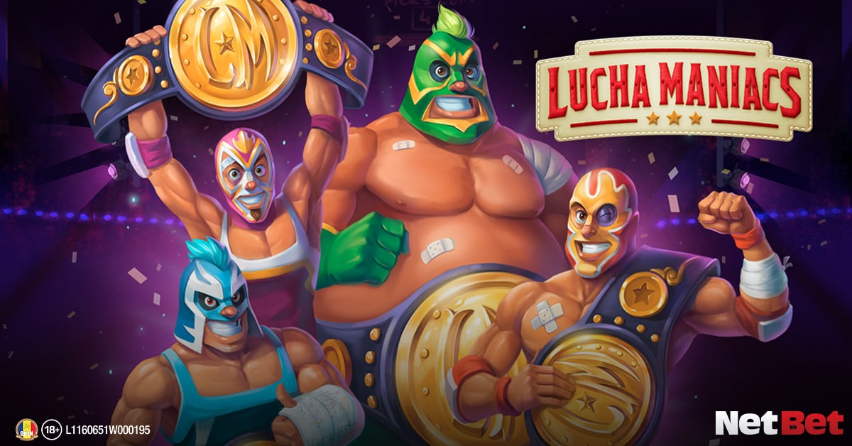 4 luptători în sloturi Luchadores - Luchamaniacs