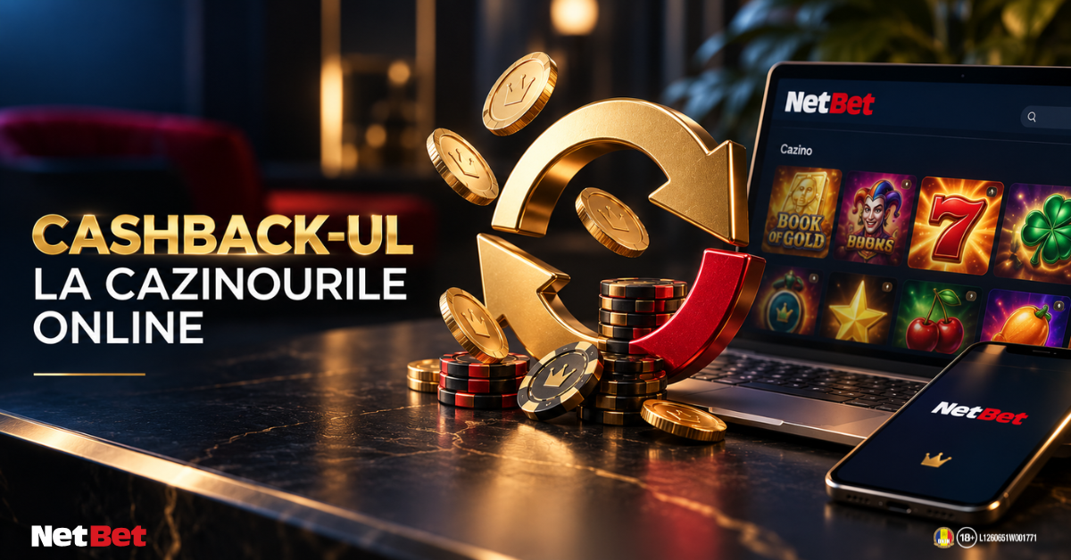 Descoperă cashback-ul NetBet Cashback NetBet și recompense pentru activitatea eligibilă