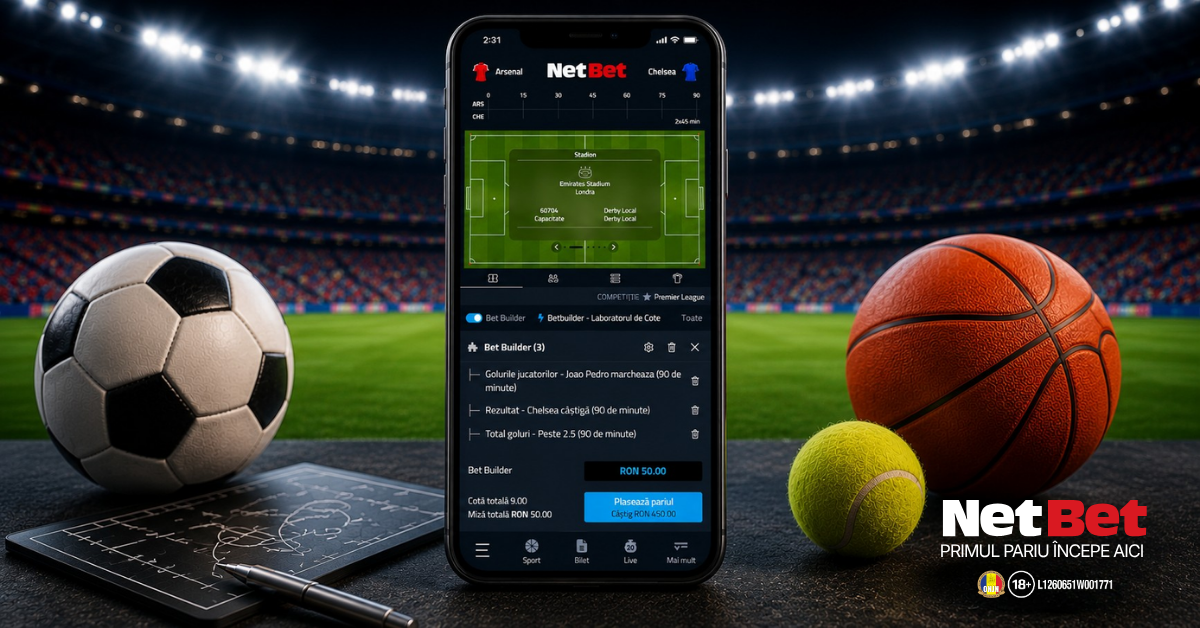Bet Builder NetBet - cum funcționează pariurile Bet Builder