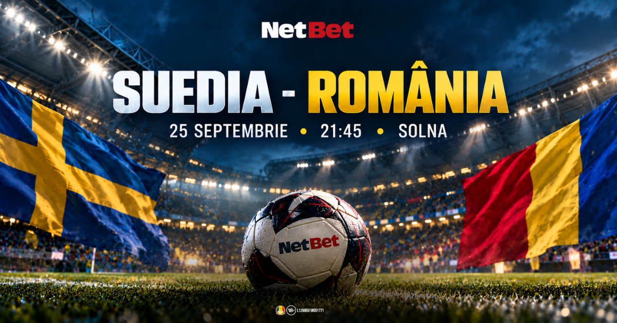 Suedia – România, 25 septembrie 2026, ora 21:45